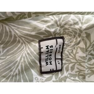 WILLIAM MORRIS Light Green Leaves 100% COTTON Full Double FITTED SHEET Only